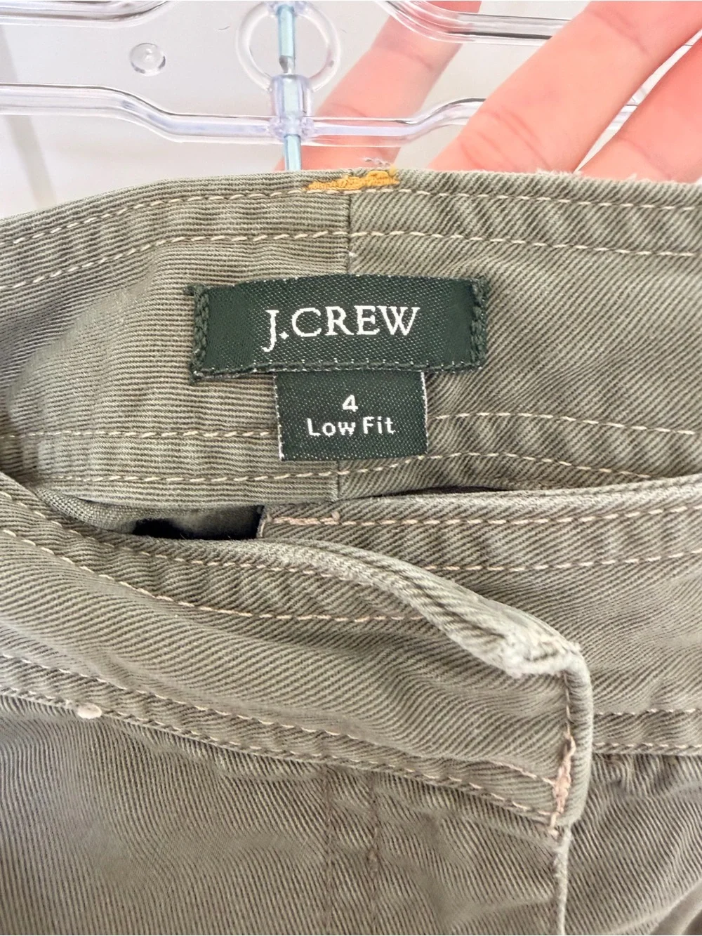 J Crew Olive Green cutoff